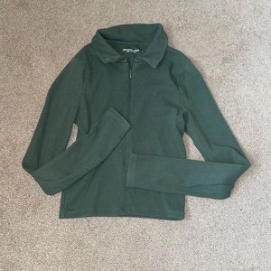 Abercrombie & Fitch Ribbed Long Sleeve Polo